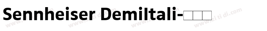 Sennheiser DemiItali字体转换